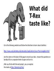 What did T-rex taste like activity.pptx