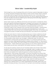 Steve Jobs - Leadership Style [Essay Example], 750 words GradesFixer.pdf