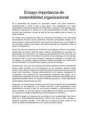 Ensayo Importancia de sostenibilidad organizacional.docx