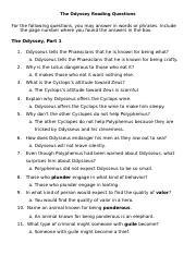 The Odyssey Part One Study Questions.doc