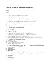 387 Security and Loss Prevention Management Ch 1 Quiz.docx