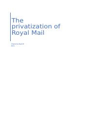 The privatization of Royal Mail.docx