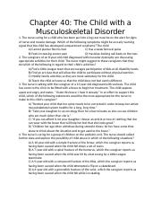 Chapter 40 Musculoskeletal