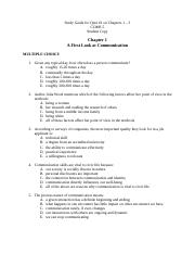 Study Guide for Quiz 1 Student Copy ComS 5 7th ed