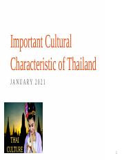 Important Cultural Characteristic of Thailand.pptx