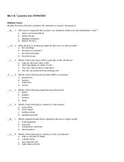 Bio ch. 7 study guide answers