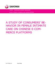 Consumer behavior thesis-Yang Wang.pdf