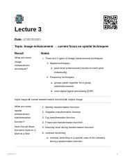 3- Lecture 3 - Image enhancement → current focus on spatial techniques.pdf