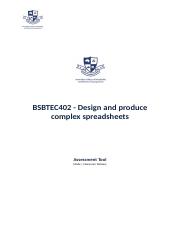 Ass Tool_BSBTEC402 Design comp spreadsheets.doc