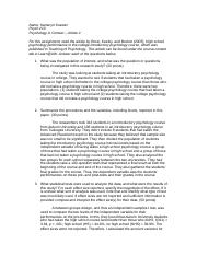 Article assignment 2 High School Psychology.docx