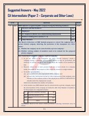 CA Inter - Suggested Answers of Paper 2 (Law) - May 22 Exams.pdf