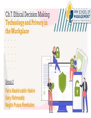 Chapter 7 Technology and Privacy in the Workplace - Group 2 WM 83.pdf