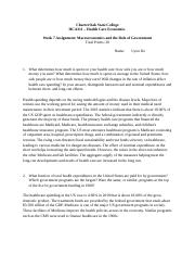 CharterOak State College Week 7 Assignment - Macroeconomics and Role of Govt Uyen Do.docx