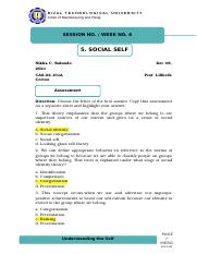 Module 5_ SOCIAL SELF.docx