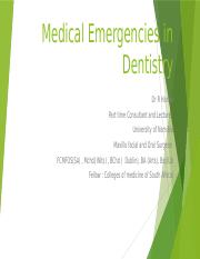 Medical Emergencies in Dentistry.pptx