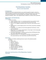 Assignment - Active Learning Guide (Ch. 7 - Respiratory System).docx