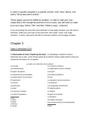 Span 102 All class exercises and homework with Lengua answer keys (Chapters 3 and 4).docx