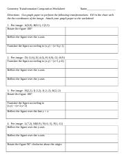 13++ Geometry transformation composition worksheet answers key information