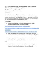 PSYC 315A_ Introduction to Research Methods Jobs & Graduate School Assignment Part B (Spring 2023).p