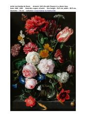 Vase of Flowers c. 1650, Jan Davidsz Heem.docx