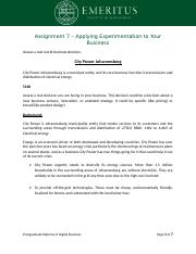 PGDDB_Assignment 7_Applying Experimentation to Your Innovation_Template.docx