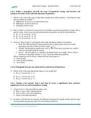 R11 Hypothesis Testing Q Bank.docx