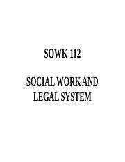 SOWK 112 SLIDE 3 DEVELOPMENT & CLASSIFICATION OF LAW.pptx
