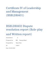 BSBLDR402 task 2.docx