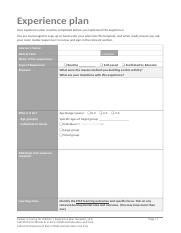 WPAssessment-1_Experience plan template_v2.0.docx