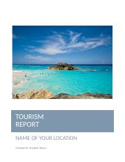 tourism report example