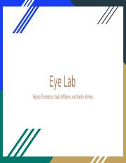 Eye Lab, Regina Thompson