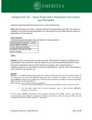 PGDDB_Assignment 10_Value Proposition Roadmap_Instructions and Template(3)-2-3.docx