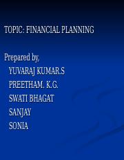 Financial  Planning.ppt
