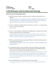 5.03 Biomass and Geothermal Energy .docx
