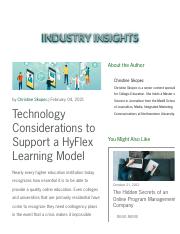 Technology Considerations to Support a HyFlex Learning Model | Collegis.pdf