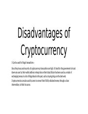 Disadvantages of Cryptocurrency.pptx