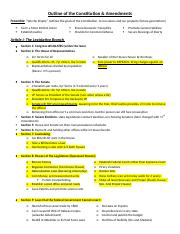 Outline of the Constitution & Amendments.docx