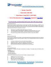 [Aug-2021] New PassLeader 220-1001 Exam Dumps.pdf