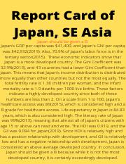 Japan, SE Asia Report Card.pdf