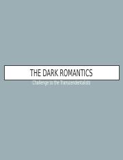 Dark Romantics-1.ppt