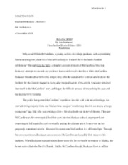 Into the Wild book report