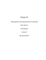 What is it that makes or breaks a leader essay
