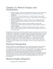 Chapter 21 Mental Imagery and Visualization.docx
