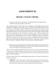 coach carter assignment