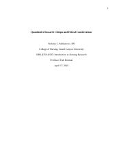 Quantitative Research Critique and Ethical Considerations SLM.docx