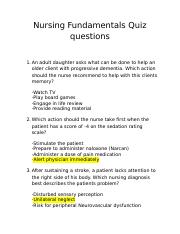 Nursing Fundamentals Quiz questions.docx
