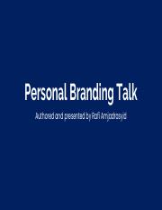 Personal Branding Talk.pdf