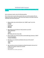 Nutritional Analysis Summary Lab (1).docx