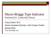 EN.660.332 Myers-briggs type indicator notes