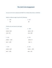 The Unit Circle Assignment.pdf